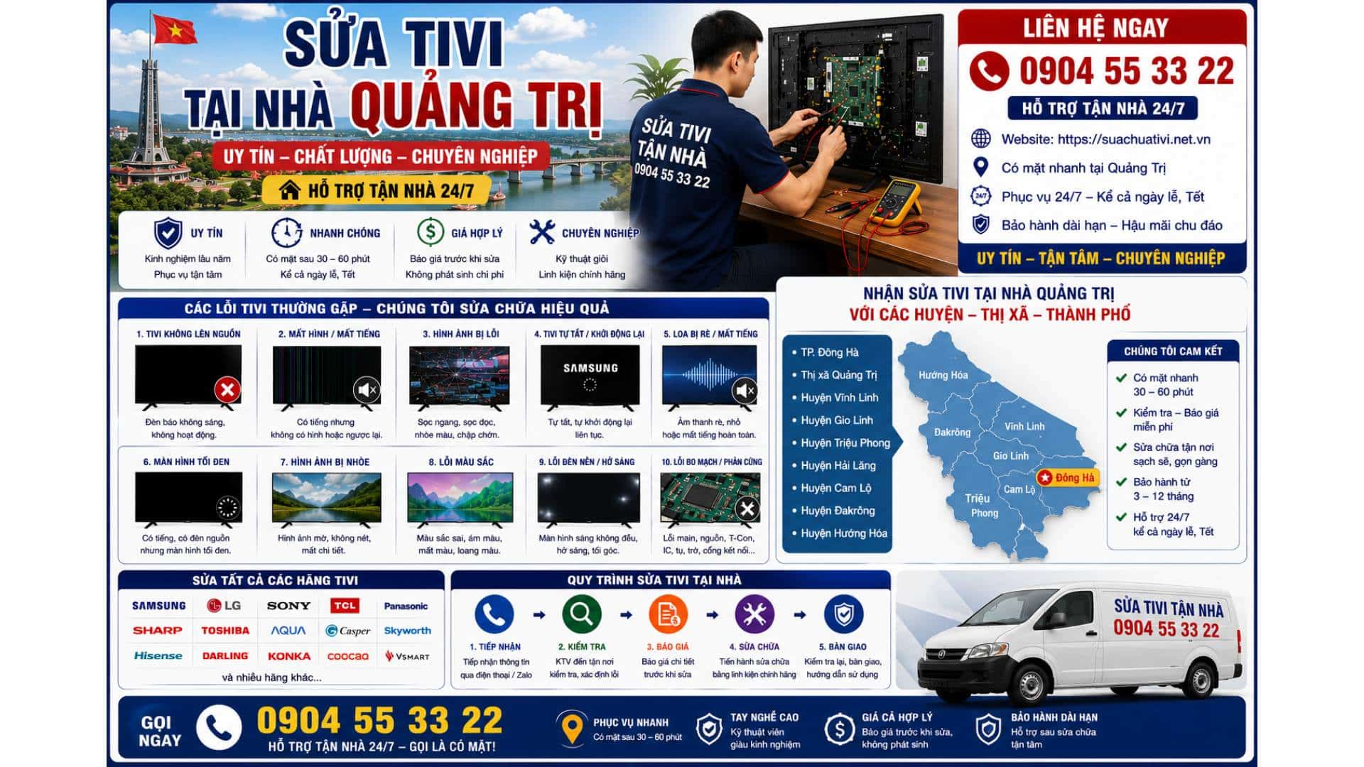 Nhận Sửa Tivi tại Nhà Quảng Trị Với Các Huyện – Thị xã – Thành phố https://suachuativi.net.vn 0904 55 33 22 Uy Tín – Hỗ Trợ Tận Nhà 24/7