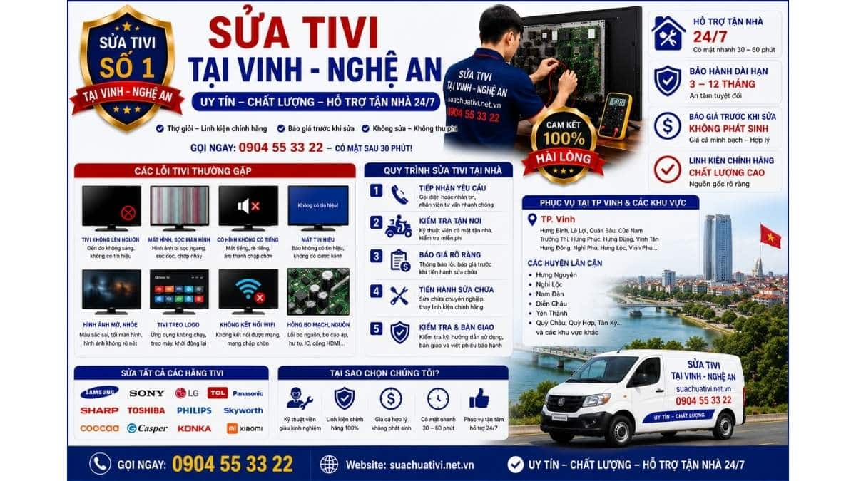 Sửa Tivi Tại Vinh Nghệ An suachuativi.net.vn 0904 55 33 22 Uy Tín – Hỗ Trợ Tận Nhà 24/7