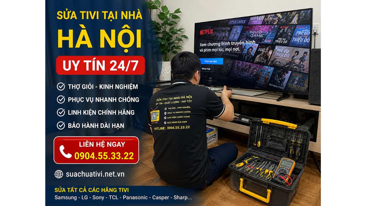 Lý do nên chọn sửa tivi tại nhà