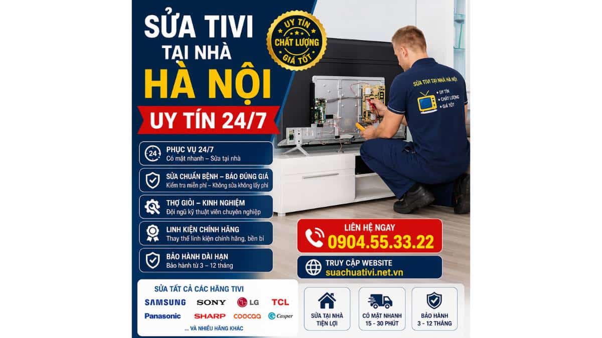 Quy trình sửa tivi tại nhà chuyên nghiệp