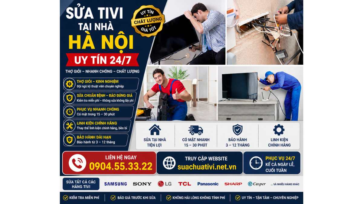 Khu vực phục vụ tại Hà Nội