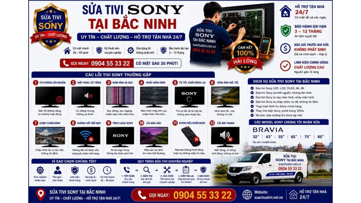 Sửa Tivi Sony Tại Bắc Ninh suachuativi.net.vn 0904 55 33 22 Uy Tín – Hỗ Trợ Tận Nhà 24/7